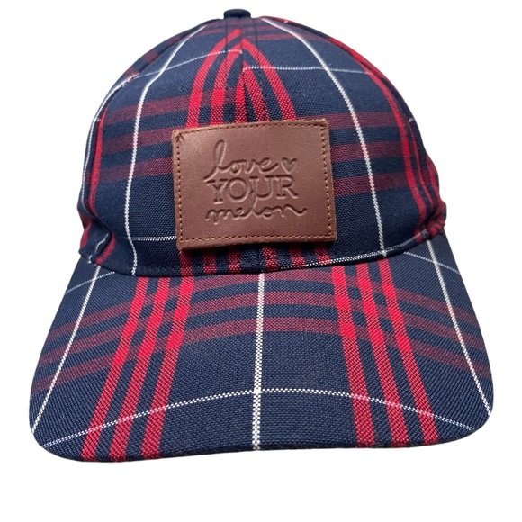 Love Your Melon Plaid Tartan Hat Baseball Cap OS - Picture 8 of 8